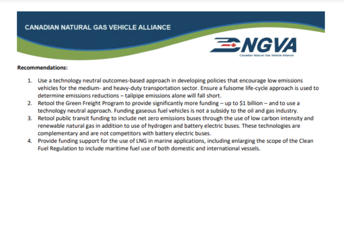 CNGVA 2024 Federal Pre-Budget Submission